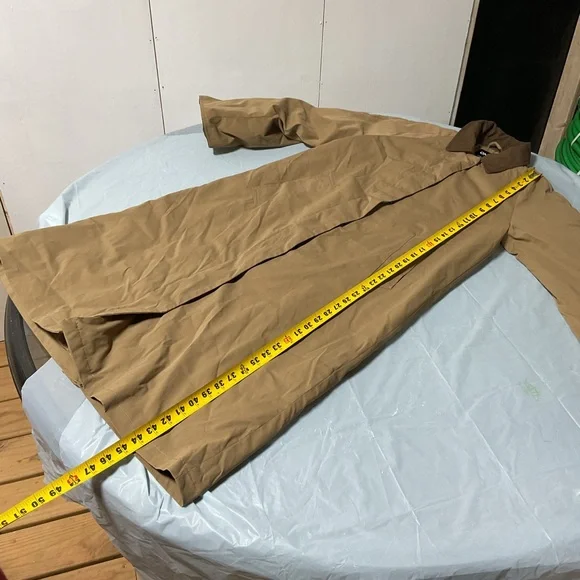 Only Tan Trench Coat with Brown Collar - Picture 13 of 13